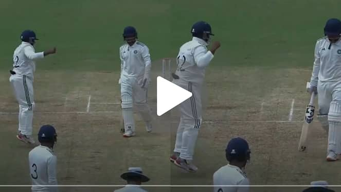 [Watch] Sarfaraz Khan Recreates Javed Miandad's Iconic Jump To Mock Kuldeep In Duleep Trophy